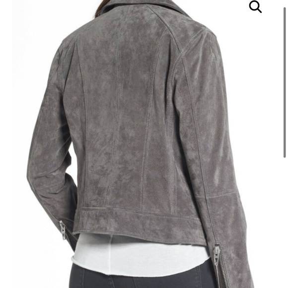 Blank Nyc Moto Jacket in Grey suede size Large - Picture 2 of 10